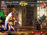 une photo d'Ã©cran de The King of Fighters 95 sur Sega Saturn